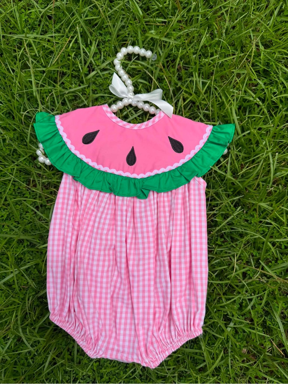 Watermelon Machine Smocked Bubble